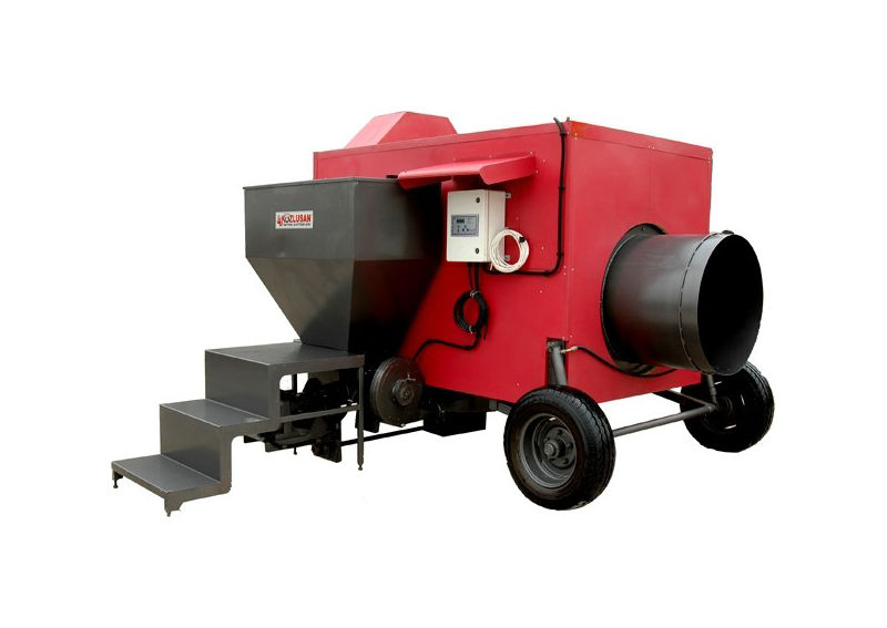 Lämminilmakehitin kiinteälle polttoaineelle